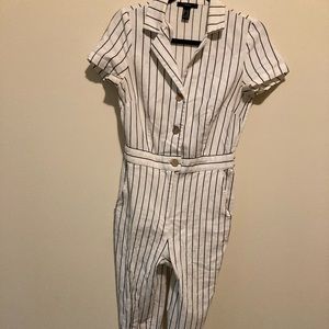 Pinstripe Resort Style Jumpsuit